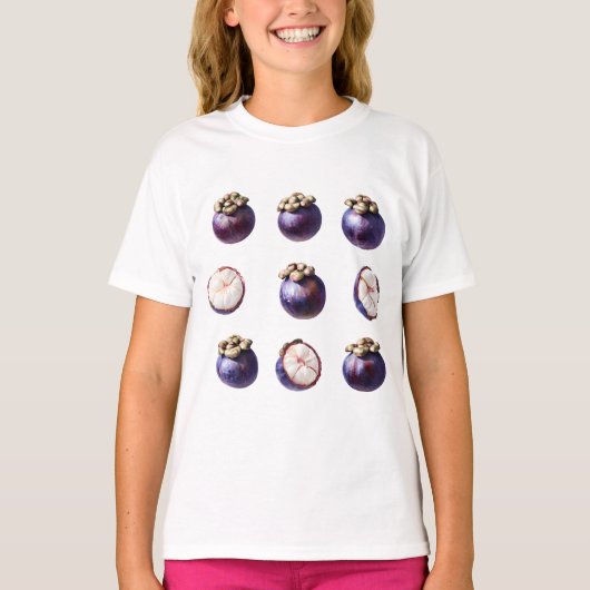 T-shirt Sweet Mangosteen Tropical Fruit (Devant)