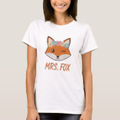 T-shirt Sweet Mrs. Fox Women's Matching Couples (Devant)