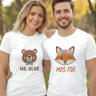 T-shirt Sweet Mrs. Fox Women's Matching Couples