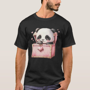 T-shirt Sweet Panda Bear Valentines Jour 7