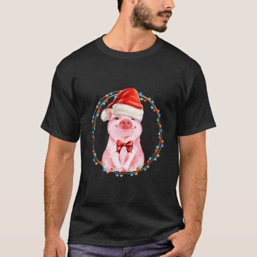 T-shirt Sweet Pig With Santa Pig (Devant)
