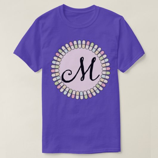T-shirt Sweet pills Initial M 1 (Design devant)