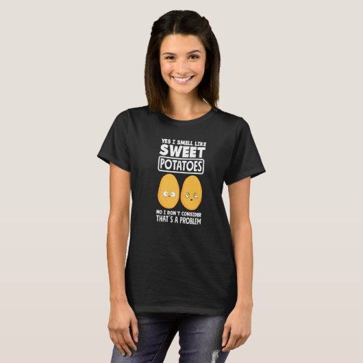 T-shirt Sweet Potato  Vegan Potato (Devant entier)