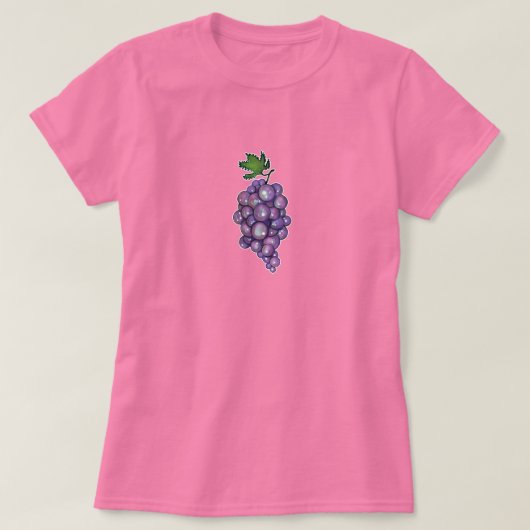 T-shirt Sweet Sapphire Grapes (Design devant)