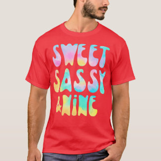 T-shirt Sweet Sassy et neuf 9e anniversaire fille ie Dye 9