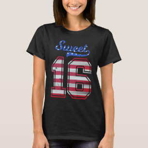T-shirt sweet sixteen garçon et fille USA 2006 Vintage 16e