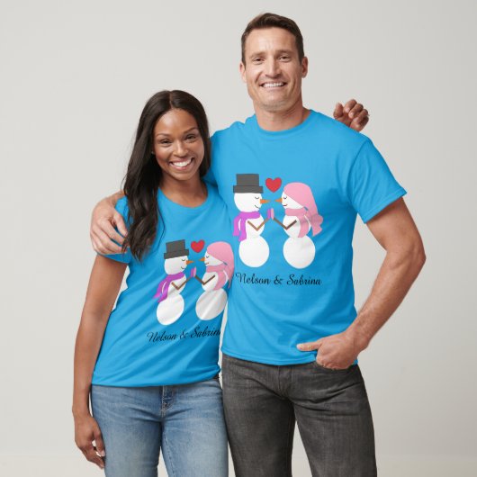 T-shirt Sweet Snowpeople (Unisexe)