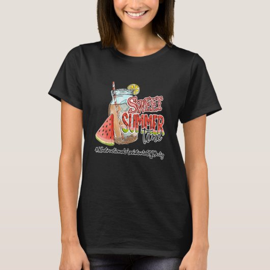 T-shirt Sweet Summer Time Assistants instructeurs Hors Du (Devant)