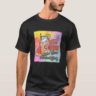 T-shirt Sweet Summer Time Joyeux Dernier Jour De L'Enseign