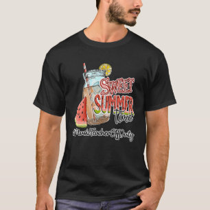 T-shirt Sweet Summer Time Music Enseignant Hors Service De