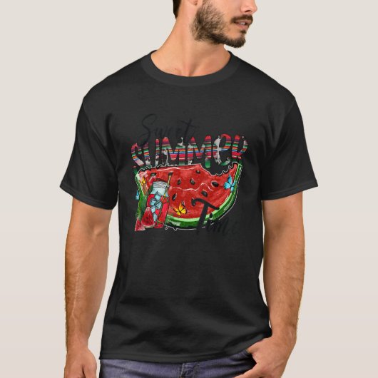 T-shirt Sweet Summer Time Tropal Fruit Watermelon Hommes F (Devant)