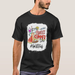 T-shirt Sweet Summer Time Watermelon Np Rn Infirmière