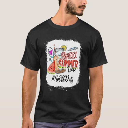 T-shirt Sweet Summer Time Watermelon Np Rn Infirmière (Devant)