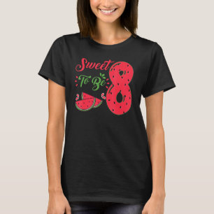 T-shirt Sweet To Be Huit 8e Fraise Anniversaire Famille P