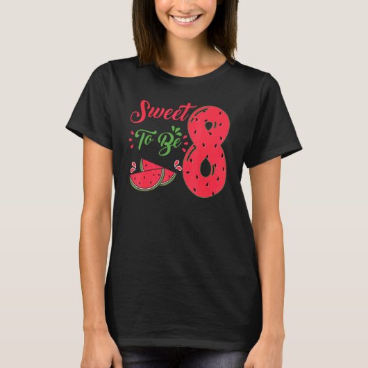 T-shirt Sweet To Be Huit 8e Fraise Anniversaire Famille P (Devant)