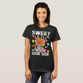 T-shirt Sweet With A Sour Side Funny Candy Patch Delicious (Devant entier)