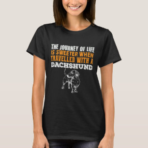 T-shirt Sweeter Voyagé Avec Un Dachshund