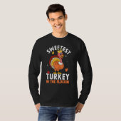T-shirt Sweetest Turkey In The Flock Autumn Fall Thanksgiv (Devant entier)