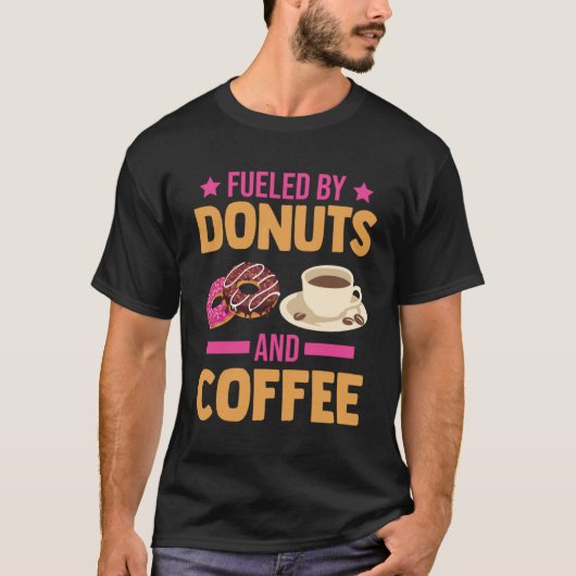 T-shirt Sweets Food Snacks Barista for Doughnut Café (Devant)