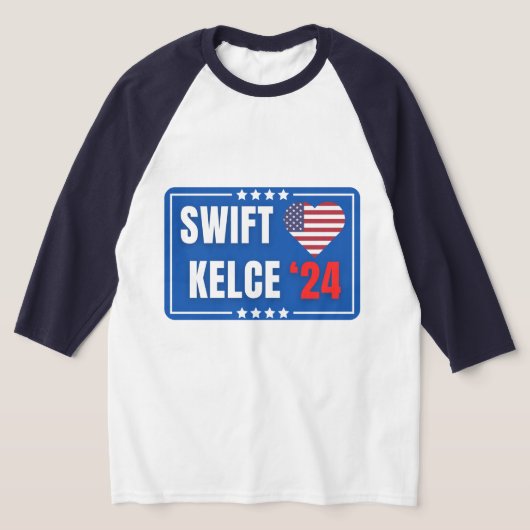 T-shirt Swift Kelce 24 Heart (Poser)