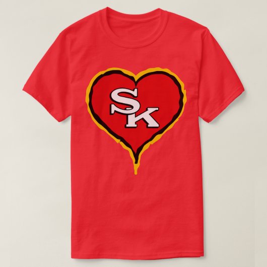 T-shirt Swift Kelce Chef Heart (Design devant)