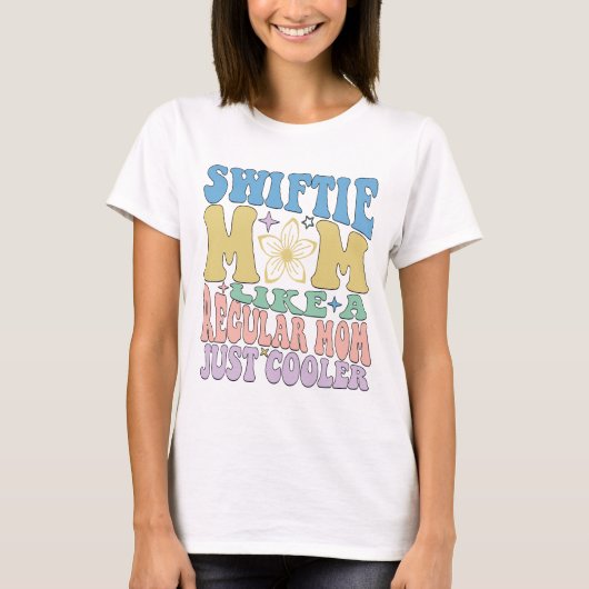 T-shirt Swiftie Maman comme une maman régulière Juste Glac (Devant)