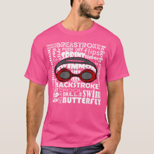 T-shirt Swim Maman Swimmer Amusant Nager Sport Goggings Pr