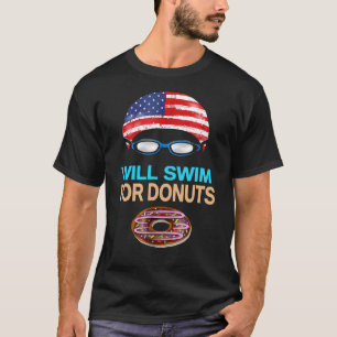 T-shirt Swim Swimmer Amusant nager lunettes Casquette Donu