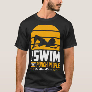 T-shirt Swimmer Swimmer Swim Team Donc je ne pince pas