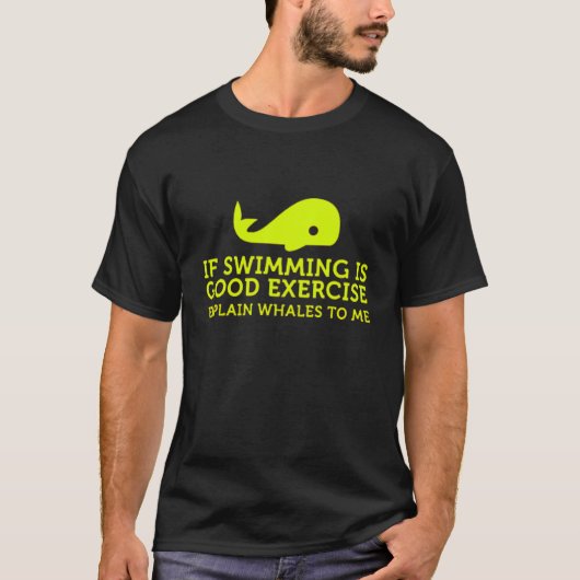 T-shirt Swimming and Whales (Devant)