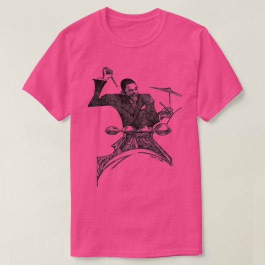 T-shirt Swing Jazz Drummer Chick Webb (Design devant)