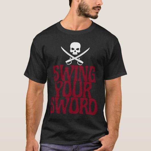 T-shirt Swing Your Sword Retro (Devant)