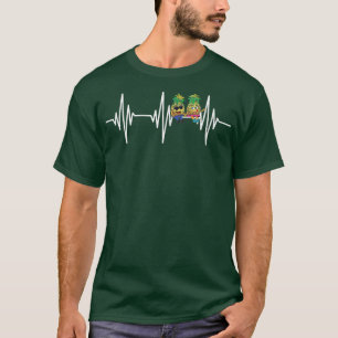 T-shirt Swinger Heartbeat Upside Down Pineapple Couple Men