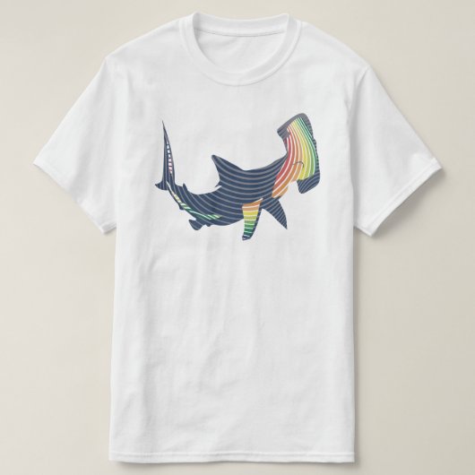T-shirt Swirl couleur requin (Design devant)