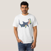 T-shirt Swirl couleur requin (Devant entier)