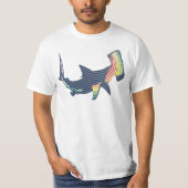 T-shirt Swirl couleur requin (Devant)