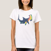 T-shirt Swirl couleur requin (Devant)