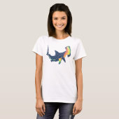 T-shirt Swirl couleur requin (Devant entier)