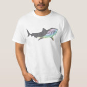 T-shirt Swirl de requin couleur (Devant)