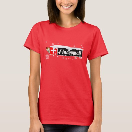 T-shirt Swiss Alp Andermatt Snow Edition (Devant)