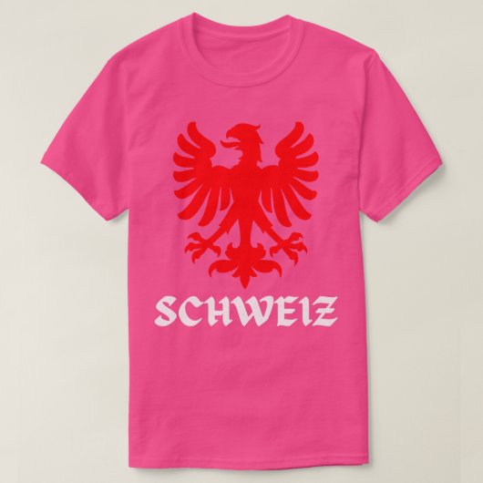 T-shirt Swiss Eagle Swiss Flag Pride (Design devant)