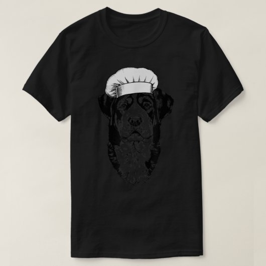 T-shirt Swissy Greater Swiss Mountain Dog Cuisinier Chef D (Design devant)
