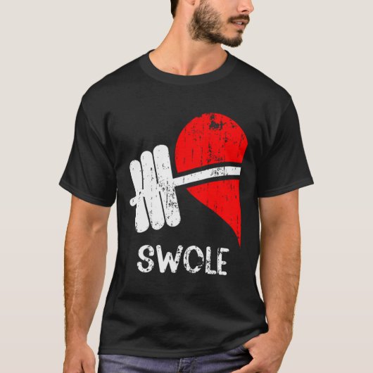 T-shirt Swole Mates Couples Correspondant Gym Drôle Tee Po (Devant)