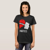 T-shirt Swole Mates Couples Correspondant Gym Drôle Tee Po (Devant entier)
