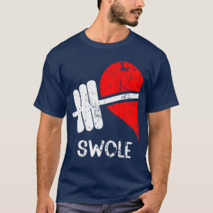 T-shirt Swole Mates Couples Gym Correspondant Drôle Haltér