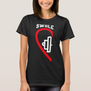 T-shirt Swole Mates Jolie Entraînement Couples Corresponda