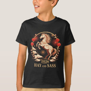 T-shirt Sy 2026 Dame du Cheval Alimentée par le Foin & S Z