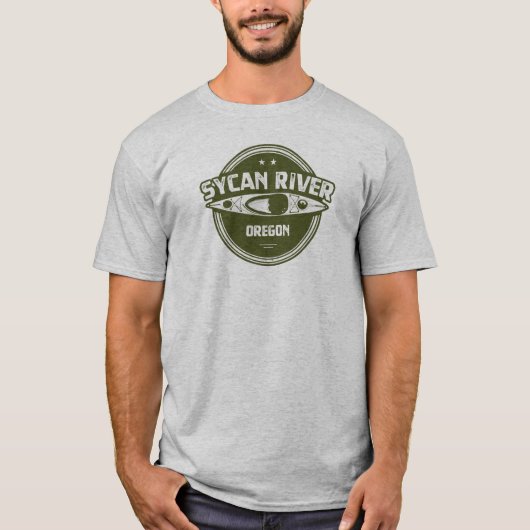 T-shirt Sycan River Oregon Kayak (Devant)