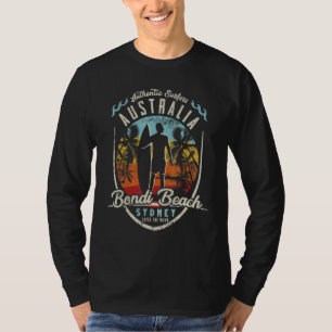 T-shirt Sydney Australie Surf Vintage Rétro Surfeur Lien