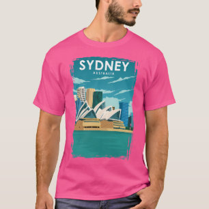 T-shirt Sydney Australie Vintage minimal Oprah House Trave